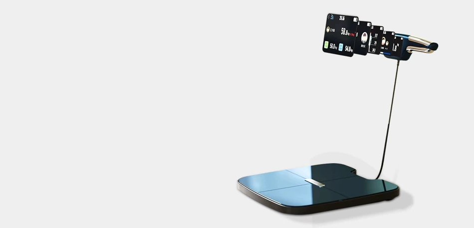 Balanza corporal inteligente pantalla TFT